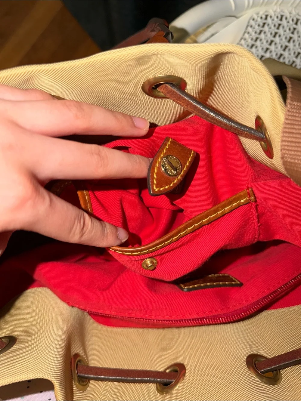 Dooney & Bourke Nylon Drawstring Bucket Bag - Picture 13 of 14